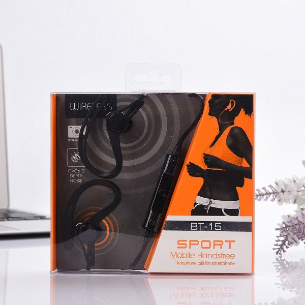 Wholesale Sports Bluetooth Mobile Stereo Headphone BT15 (Black)